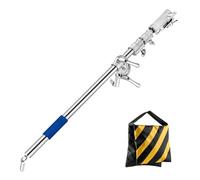 Prefessional Heavy Duty Extension Boom Arm Bar with Work Platform for Photography C Stand and Light Stand,Adjustable Crossbar Holding Arm for Softbox,Studio Strobe,Monolight,LED Video Light,Reflector