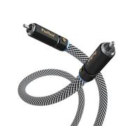 Preffair Audiophile 75 Ohm Digtal Coaxial RCA Cable 6N OCC Copper Multiple Shielded Audio Wire with Silver Plated RCA Connector for Subwoofer Turntable Amplifier. (1.7 Feet/0.5M)