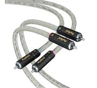 Preffair RCA Male to RCA Male Plugs Signal Wires Audiophile OFC Silver Plated Shielded RCA Cable Audio Interconnect Cables,2PCS/1 Pair (6.6FT/2M, Silver Plated)