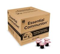 Prefilled Communion Cups and Wafer Set for Holy Eucharist Celebration in Hospitals, Summer Camps & More, Box of 30, Made with Concord Grape Juice & Wafer