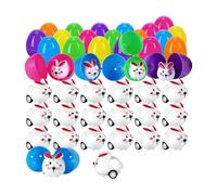 Prefilled Easter Eggs - Bunny Pull Back Cars, Holiday Fun with Surprise Play, Kids Entertainment with Motion Action, Party Favor, Durable Toy Design for Repeated Racing Enjoyment