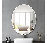 Pregaspor 24x30 Inch Frameless Oval Wall Mirror for Bathroom Sink, Minimalist Bathroom Vanity Mirror with Beveled Edge, Modern Mirrors for Wall Decor Living Room Entryway Bedroom