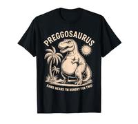 Preggosaurus Mamasaurus Announcement Mom to Be Pregnancy T-Shirt