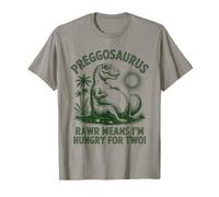Preggosaurus Mamasaurus Announcement Mom to Be Pregnancy T-Shirt