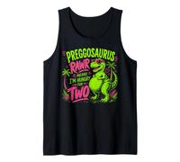 Preggosaurus Rawr Means I'm Hungry for Two Funny Pregnancy Tank Top