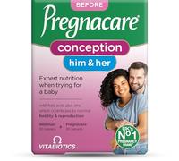 Pregnacare Conception Support for Couples - Pregnancy Vitamins - UK's No.1 Pregnancy Brand. Greater Prenatal Care for Women, Supplement with Added Omega-3 DHA for Normal Brain and Eye Development