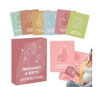 Pregnancy Affirmation Cards - 50 Daily Positive Messages, Maternity Motivation Tool, Mindful Wellbeing, Before Childbirth | Inspirational Box