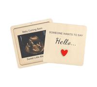 Pregnancy Announcement Box, Elegant Engraved Finish, 14cm, Keepsake Frames, Ultrasound Picture Frames, Compact And Gift-Ready, For Grandparents Photo Reveal Party Memory Storage