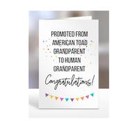 Pregnancy Announcement Card, Grandad Grandma to Be Gifts from Bump Baby, for American toad, Grand Parents, Ideas, Human, Reveal, Best, Family, Promoted to, A5-217_3