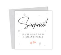 Pregnancy Announcement CardSurprise You're going to be a Great Grandad
