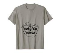 Pregnancy Announcement, Cute Baby Feet, Baby On Board T-Shirt
