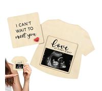 Pregnancy Announcement for Grandparents Wooden Ultrasound Photo Keepsake