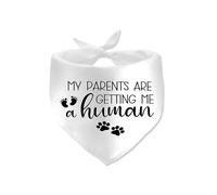 Pregnancy Announcement Gifts Bandana My Parents are Getting Me a Human Dog Bandana Baby Announcement Gifts Dog Scarf for Dogs Lover Gift for Pet Dogs Bandanas Accessories for Pregnancy Reveal Ideas