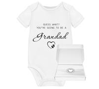 Pregnancy Announcement Grandad To Be Gifts From Bump Grandparent Baby Grow Reveal Ideas Vest Onesie Clothes Due 2026 Announcements With Box