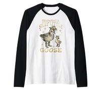 Pregnancy Announcement Growing Silly Little Goose Funny Mom Raglan Baseball Tee