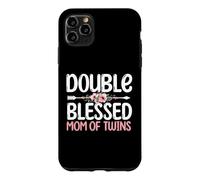 Pregnancy Announcement Mommy | Double Blessed Mom Of Twins Case for iPhone 11 Pro Max