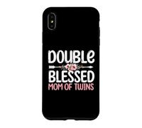 Pregnancy Announcement Mommy | Double Blessed Mom Of Twins Case for iPhone XS Max