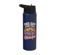 Pregnancy Announcement This Guy is Going to Be A Grandpa Stainless Steel Insulated Water Bottle