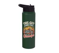 Pregnancy Announcement This Guy is Going to Be A Grandpa Stainless Steel Insulated Water Bottle