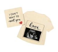 Pregnancy Announcement Wooden Ultrasound Photo Keepsake Frame