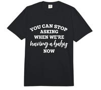 Pregnancy Announcement You Can Stop Asking were Having Baby Comfort Colors Adult Heavyweight T-Shirt