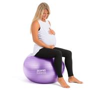 Pregnancy Ball 75cm Anti Burst For Birthing Labour Pre Natal Exercise With Air Pump (Purple)