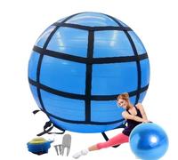 Pregnancy Ball - Pvc Yoga Exercise Ball, Multi-Purpose Fitness Gear | 65cm Anti-Burst Stability Trainer with Elastic Strap, Home Gym Accessory for Pilates, Balance, Stretching, Core Workouts