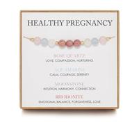 Pregnancy Bracelet for Women Healthy Pregnancy Bracelet Hope Moonstone Amethyst Bracelets First Time Mom Present Spiritual Bracelets for Mothers Day Jewelry, L, 宝石, no gemstone