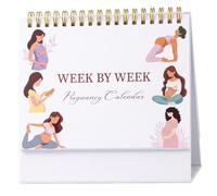 Pregnancy Calendar For First Time Moms Weekly Pregnancy Planner White | Weekly pregnancy tracking, fruit-sized fetal guides, coil-bound design, ideal for first-time moms
