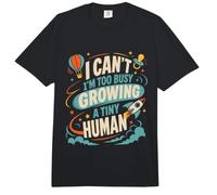 Pregnancy Can't I'm Too Busy Growing A Tiny Human Funny Comfort Colors Adult Heavyweight T-Shirt