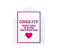 Pregnancy Cards New Parents Card Congrats You're Going To Smash This Parent Sh*t Mummy Daddy for Him for Her Best Friend CBH517