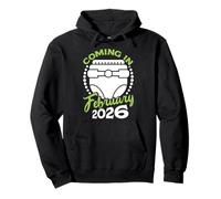 Pregnancy COMING FEBRUARY 2026 Funny Mom-to-be Pullover Hoodie