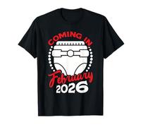 Pregnancy COMING FEBRUARY 2026 Funny Mom-to-be T-Shirt