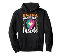 Pregnancy EXTRA HEART BEAT INSIDE Funny Soon to be Mom Pullover Hoodie