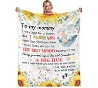 Pregnancy Gifts for Mommy - Mom to Be Gift, First Time Moms Gift, Promoted to Mom Gifts - Super Soft Flannel Throw Blanket 60"×50"