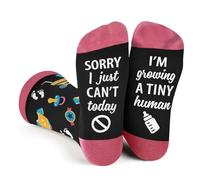 Pregnancy Gifts for Mum Expecting, Mummy to Be Gifts, Gifts for Pregnant Women, Pregnant Women Gifts Ideas for Mothers Day, Christmas, Womens Socks Presents Growing a Tiny Human, Funny Socks,