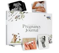 Pregnancy Journal and Memory Book Gift - Pregnancy Diary for Expecting New Mums - Includes Calendar, Scrapbook, Checklist and Organiser (Forest)