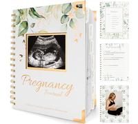 Pregnancy Journal Memory Book - 90 Pages Hardcover Pregnancy Book, Pregnancy Planner, Pregnancy Journals for First Time Moms, Baby Memory Book, Mom Book Diary, Ultrasound Baby Book Memory (Inspire)