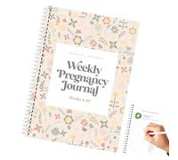 Pregnancy Journal - Weekly Pregnancy Organiser, 8.3 x 11.2 Inch Keepsake Book | Pregnancy Tracking Baby Planner for Expecting Mothers, Documentation of Pregnancy