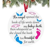 Pregnancy Loss Memorial Ceramic Ornament Miscarriage Sympathy Gifts for Mothers Infant Memorial Gifts Loss of Baby Sympathy Gift Bereavement Gift Condolences Christmas Ornament Keepsake for Mom