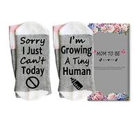 Pregnancy Gift New Mom Gifts Growing a Tiny Human Mom Socks Mom to Be Gift Pregnant Mom Gift Mother's Day, Grey, One size