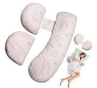 Pregnancy Pillow for Pregnant Women, Maternity Pillow for Sleeping with Detachable and Adjustable Pillow Cover, Pregnancy Body Pillow Support Legs, Back, Belly, Hips