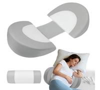 Pregnancy Pillows for Sleeping, Memory Foam Soft Maternity Pillow for Pregnant Women, Adjustable Pregnancy Body Support Wedge Pillow for Back, Belly, Hips, Legs, Side Sleepers, Detachable Pillow Cover