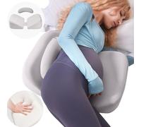 Pregnancy Pillows for Sleeping, Upgraded Memory Foam Maternity Pillow, Pregnancy Body Pillow for Pregnant Women with Cooling Removable, Washable Cover, Support for Belly,Back (Light Grey)