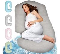 Pregnancy Pillows for Sleeping - V Shaped Full Body Pillow Support, 57inch Cooling Maternity Pillow for Pregnant Women, Support for Belly, Back, Legs. Pregnancy Gifts & Pregnancy Must Haves for Adult