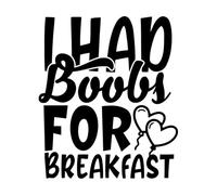 Pregnancy Quotes I Had Bools for Breakfast Wall Decals PVC 51x59.5cm Waterproof Black