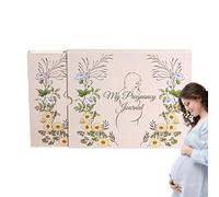 Pregnancy Scrapbook, Keepsake Pregnancy Journal to Cherish Forever, Hard Cover Diary Keepsake Scrapbook Expecting Announcements for Childbirth Boys Girls