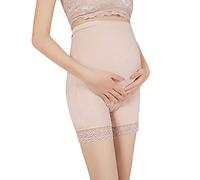 Pregnancy Underwear Over Bump Maternity Knickers Shorts Anti Chafing Shorts Women Safety Shorts High Elastic Belly Support Under Dress Shorts Pregnant Pants High Waist Maternity Underwear with Pockets