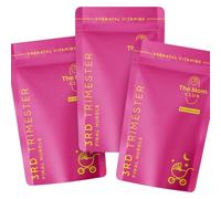 Pregnancy Vitamins - 3rd Trimester - Support for Energy, Labour Prep & Baby Growth Week 28 to Birth - Prenatal Multivitamin with Magnesium, Iron & Calcium - 90 Vegan Capsules - 3 Months Supply