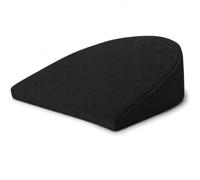 Pregnancy Wedge Pillow for Sleeping, Maternity Support Pillow for Belly, Back, Legs & Hips, Compact Side Sleeper Cushion with Soft Velvet Cover & High Density Foam, Grey (Black, 32 x 38 x 7.5)